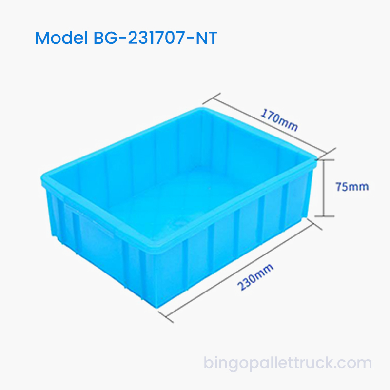 소형 기계 부품용 2L HDPE 네스터블 플라스틱 토트 박스