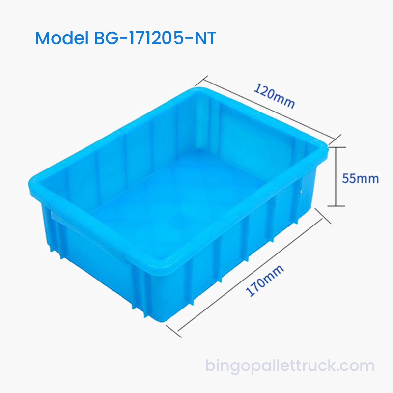 작은 나사 및 패스너용 0.8L HDPE 네스터블 플라스틱 토트 박스