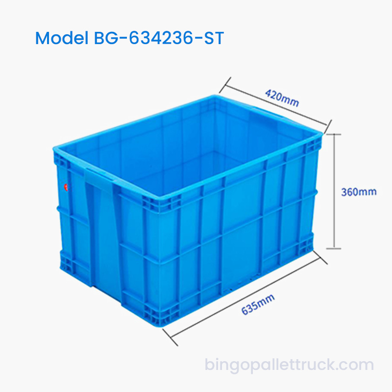 창고용 78L HDPE 쌓을 수 있는 산업용 저장 용기