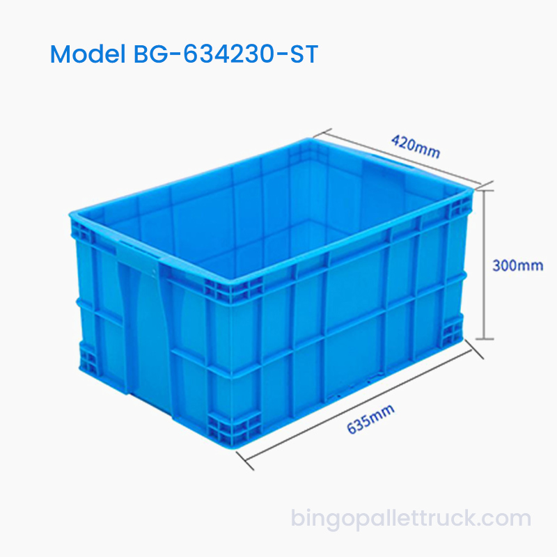 65L 쌓을 수 있는 플라스틱 토트 박스 HDPE 산업용 보관함