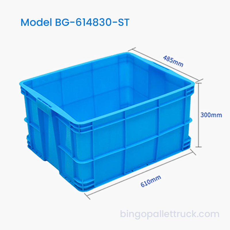 71L 쌓을 수 있는 플라스틱 토트 박스 HDPE 플라스틱 보관함