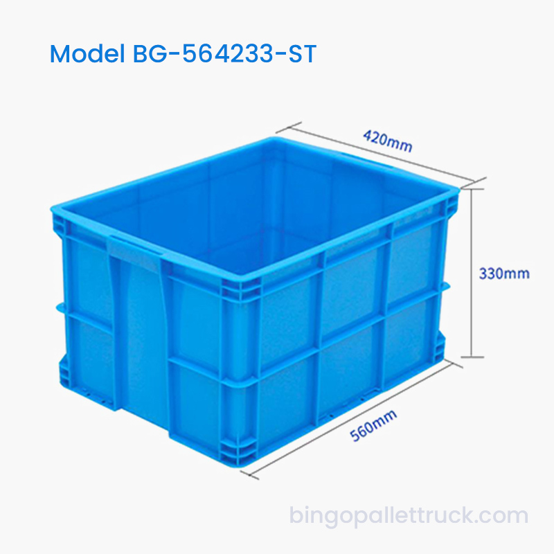 60L 쌓을 수 있는 플라스틱 토트 박스 HDPE 배송 보관함