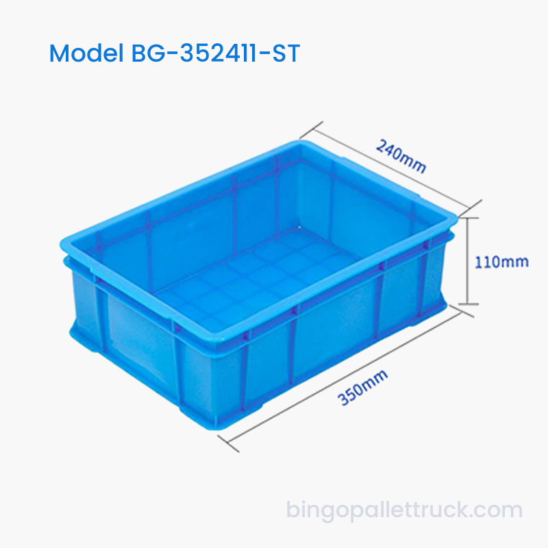 일일 보관을 위한 6L HDPE 쌓을 수 있는 플라스틱 토트 박스