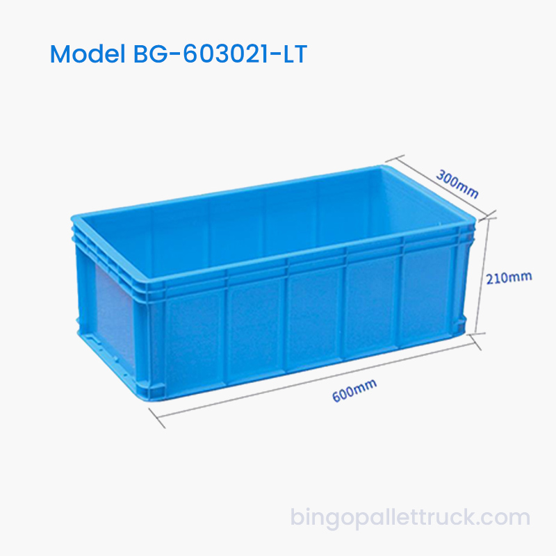 창고 분류를 위한 31L HDPE 물류 플라스틱 토트 박스