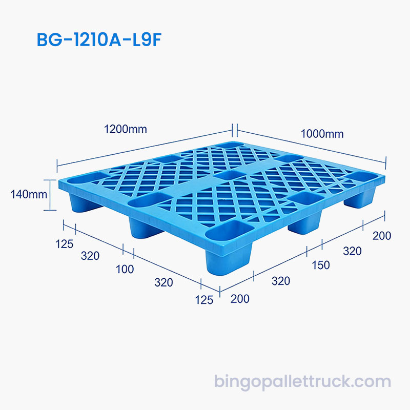 창고용 1200x1000mm 경량 플라스틱 팔레트