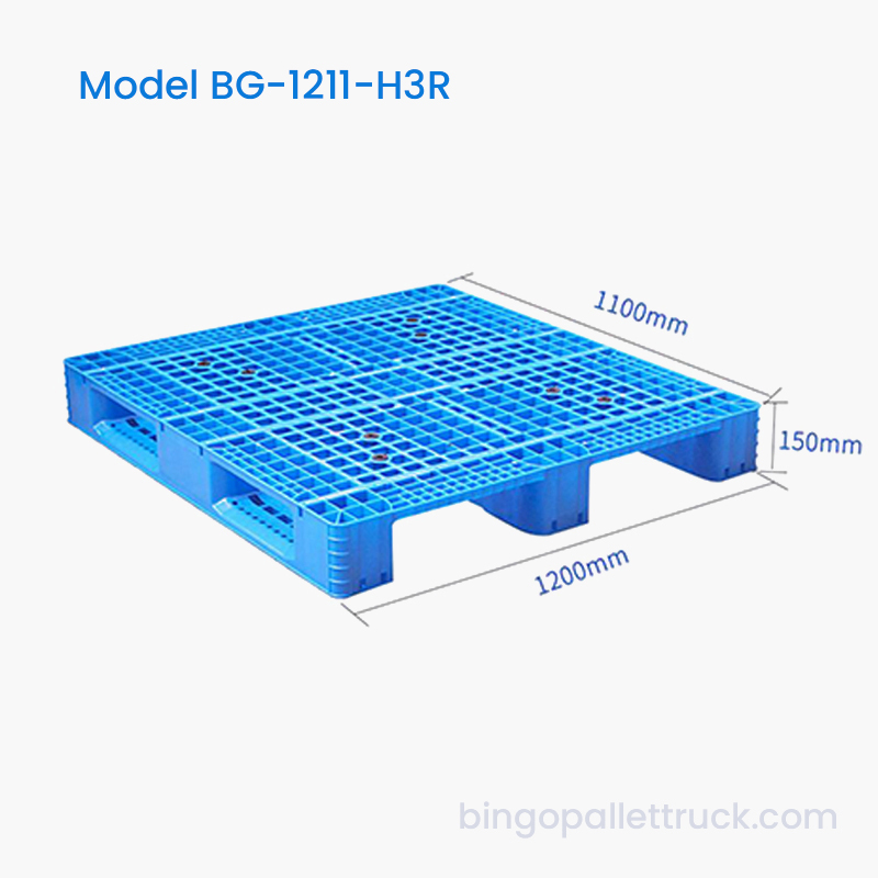건조물 취급을 위한 식품 등급 HDPE 1200x1100mm 플라스틱 팔레트