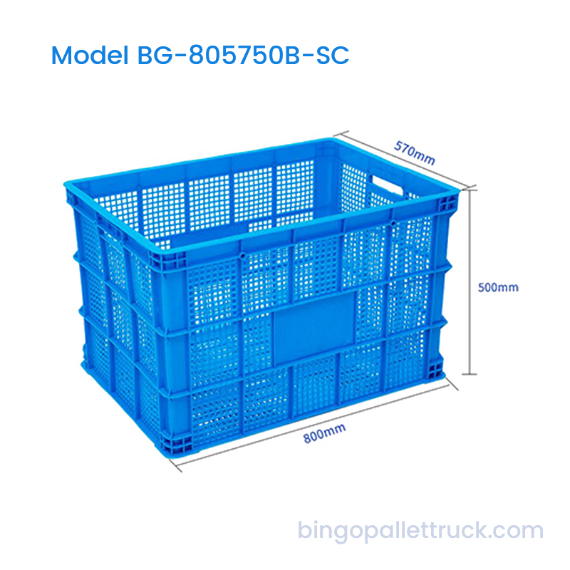 작업장 부품용 194L 헤비듀티 스택형 HDPE 플라스틱 상자