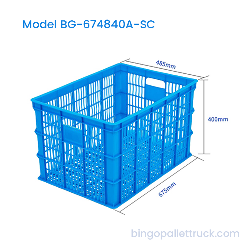 107L 고용량 쌓을 수 있는 고강도 HDPE 플라스틱 보관 상자