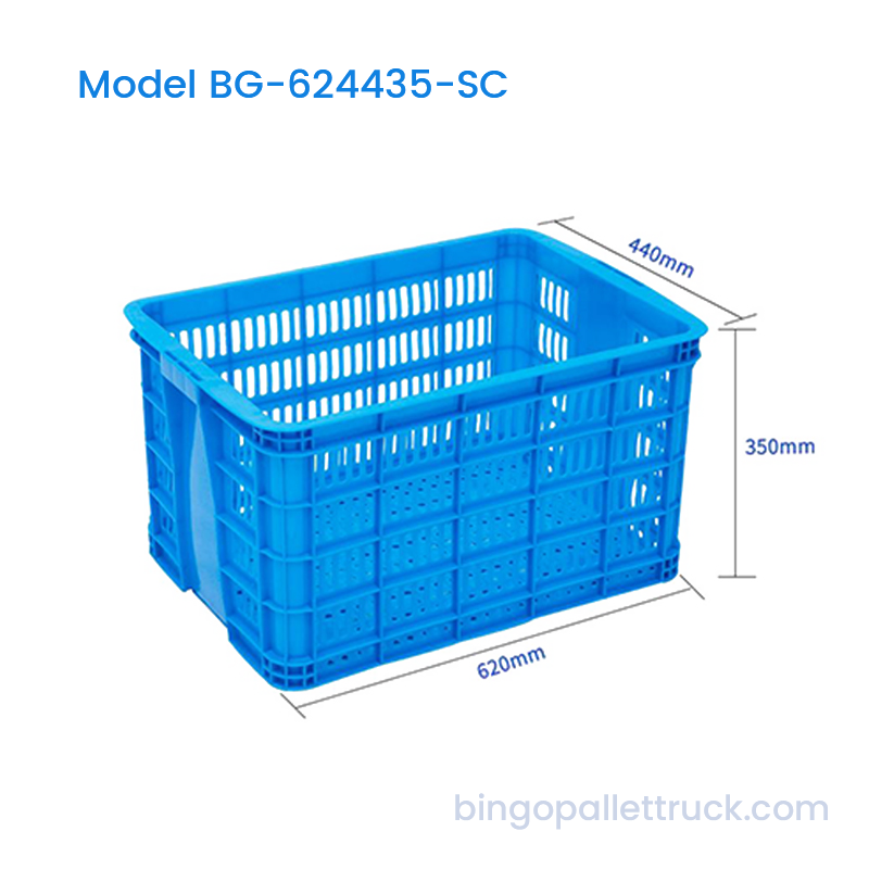 창고용 77L HDPE 추가 두꺼운 쌓을 수 있는 산업용 보관 상자