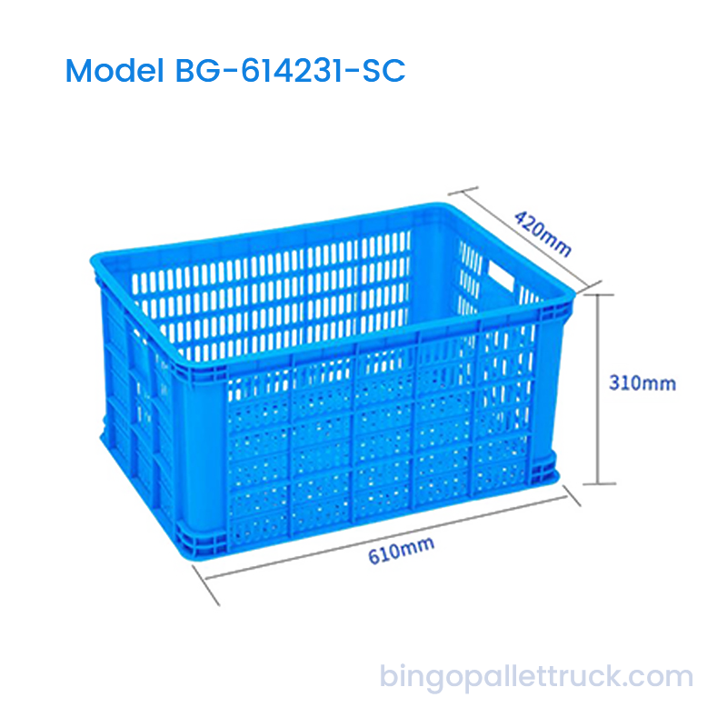 과일 및 채소용 67L HDPE 쌓을 수 있는 플라스틱 상자