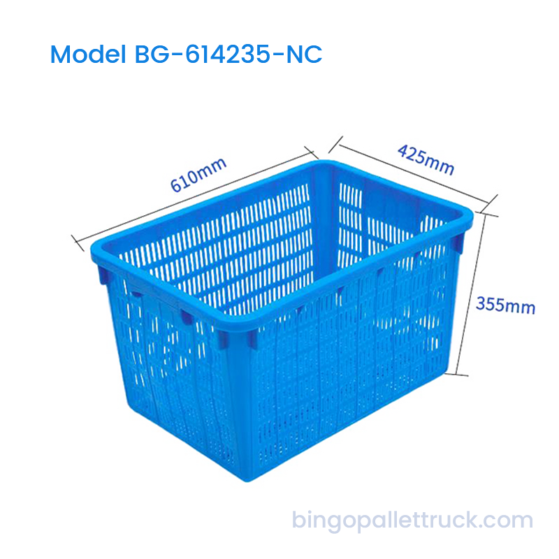 야채용 65L 네스터블 플라스틱 크레이트 HDPE 물류 바구니