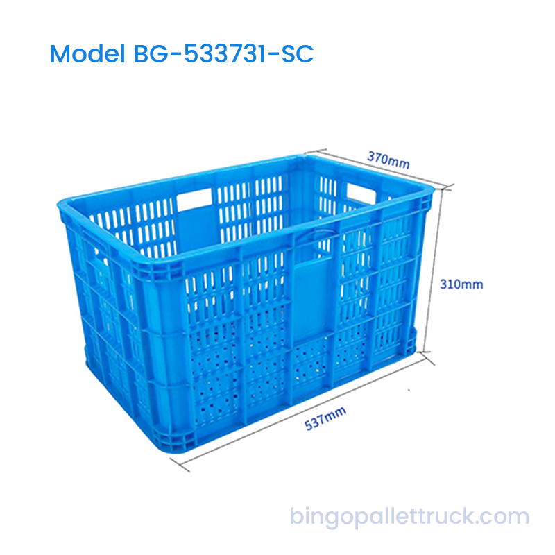 과일 및 야채를 보관할 수 있는 50L 쌓을 수 있는 플라스틱 상자