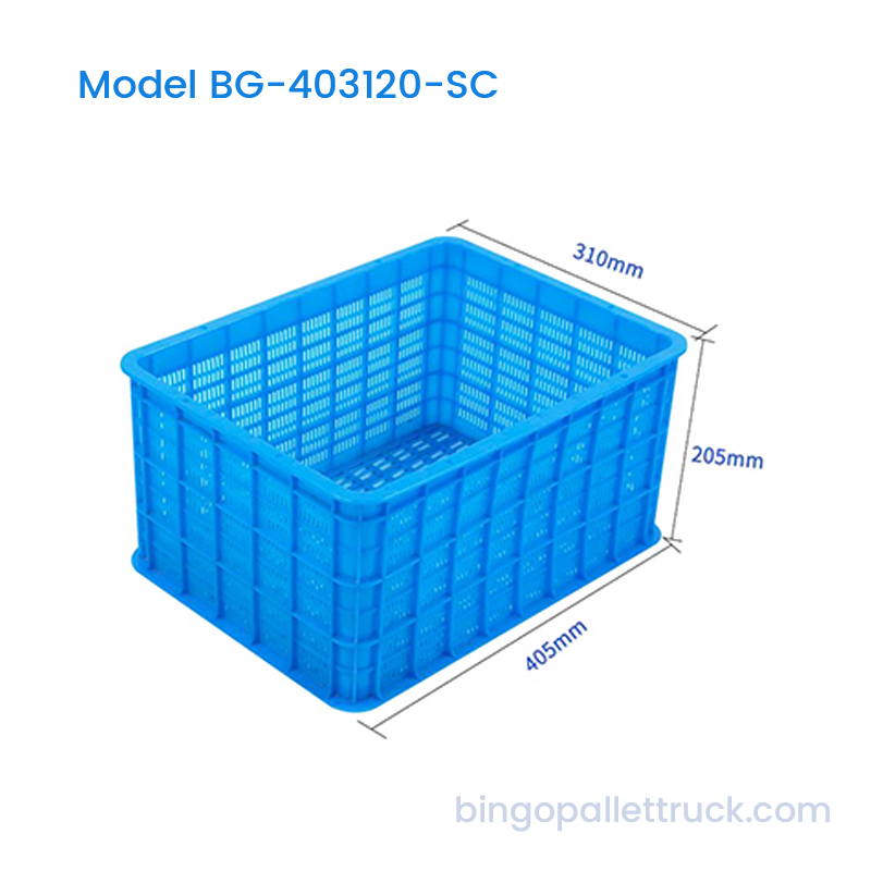 과일 및 야채를 보관할 수 있는 21L 적층식 경량 HDPE 상자