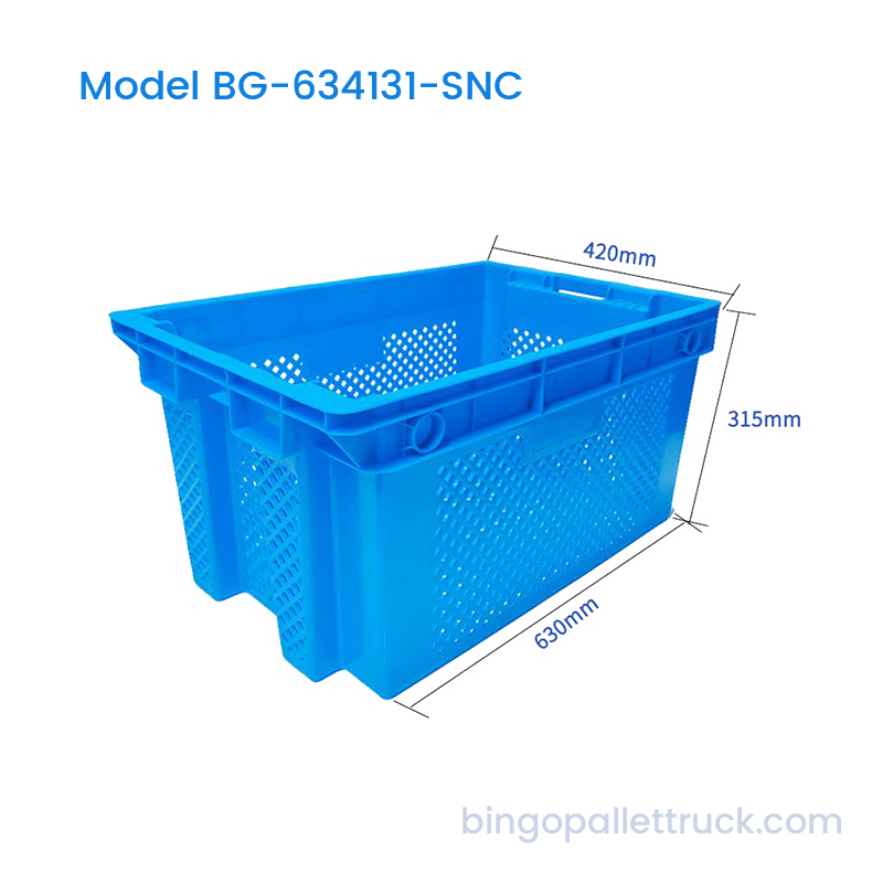 농업용 71L HDPE 스택 및 둥지 플라스틱 상자